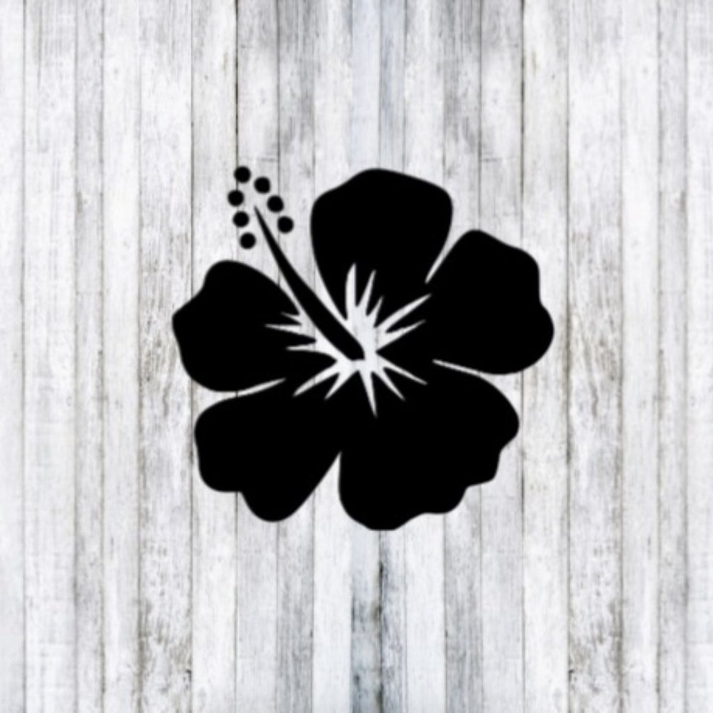 Hibiscus Flower Car Window Decal Sticker